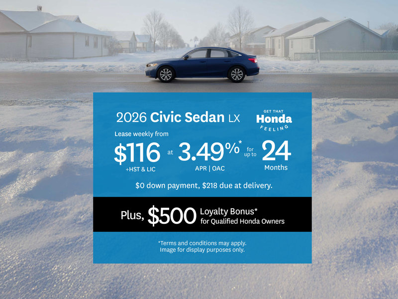 2026 Honda Civic Lease Offer
