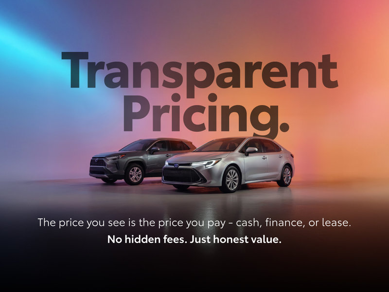 Used Vehicles Transparent Pricing