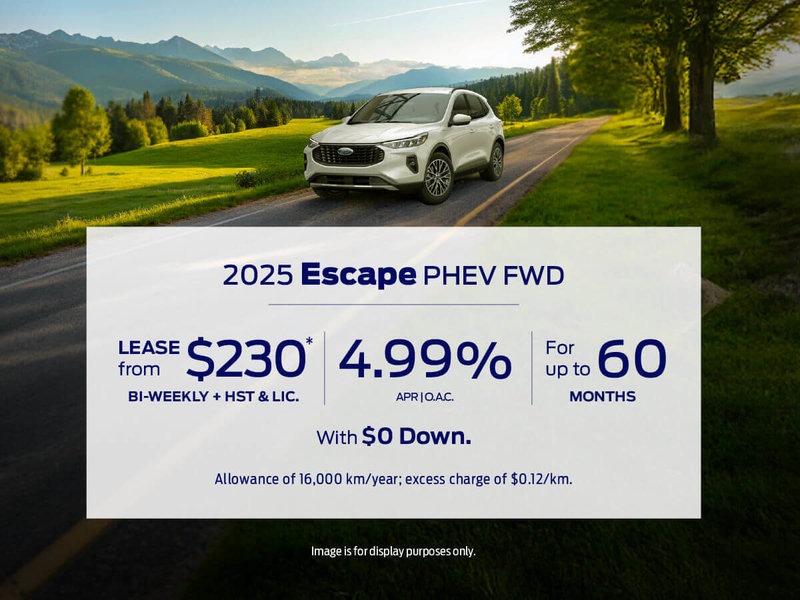 2025 Ford Escape PHEV Special Offer