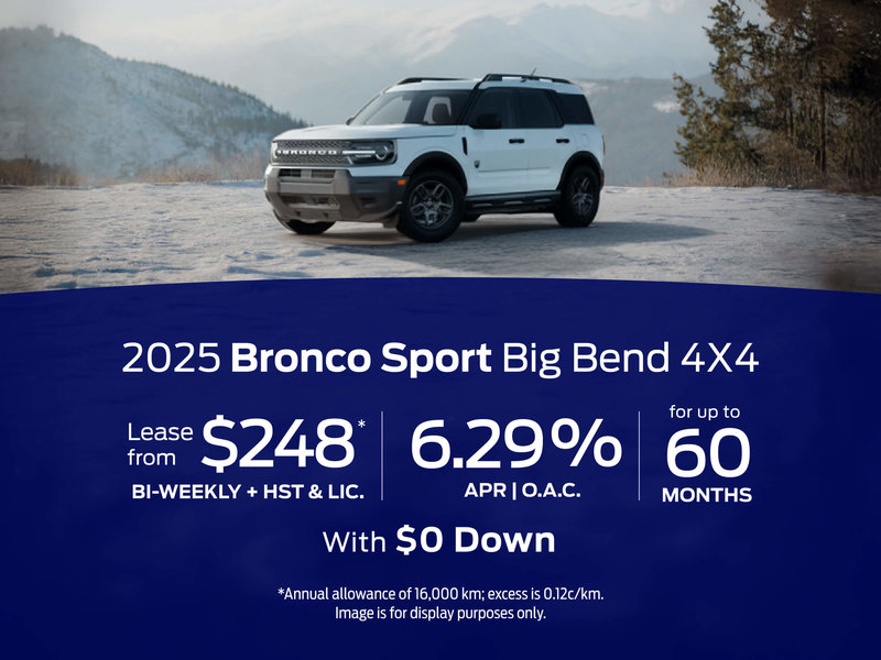 Special Offer 2025 Bronco Sport Big Bend