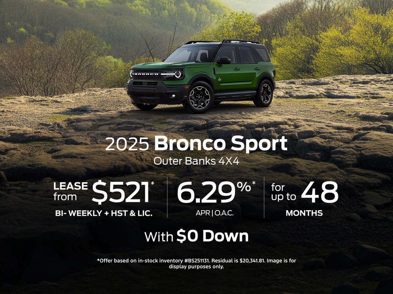 Special Offer 2025 Bronco Sport Big Bend