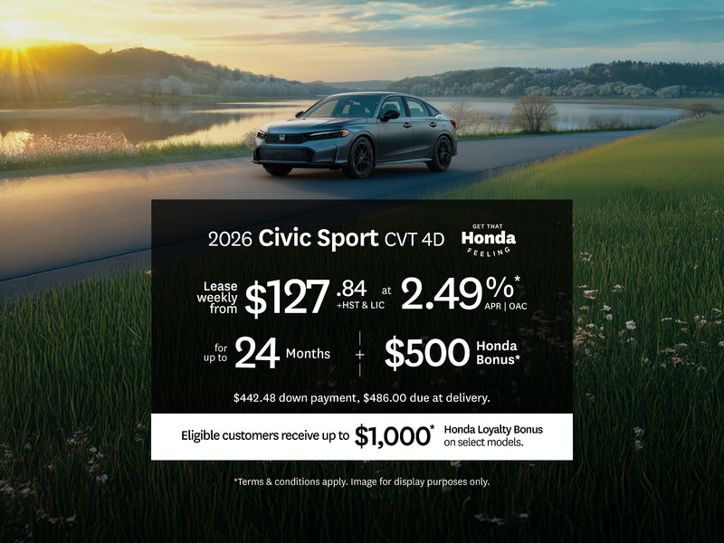 Civic Lease Offer at Orangeville Honda