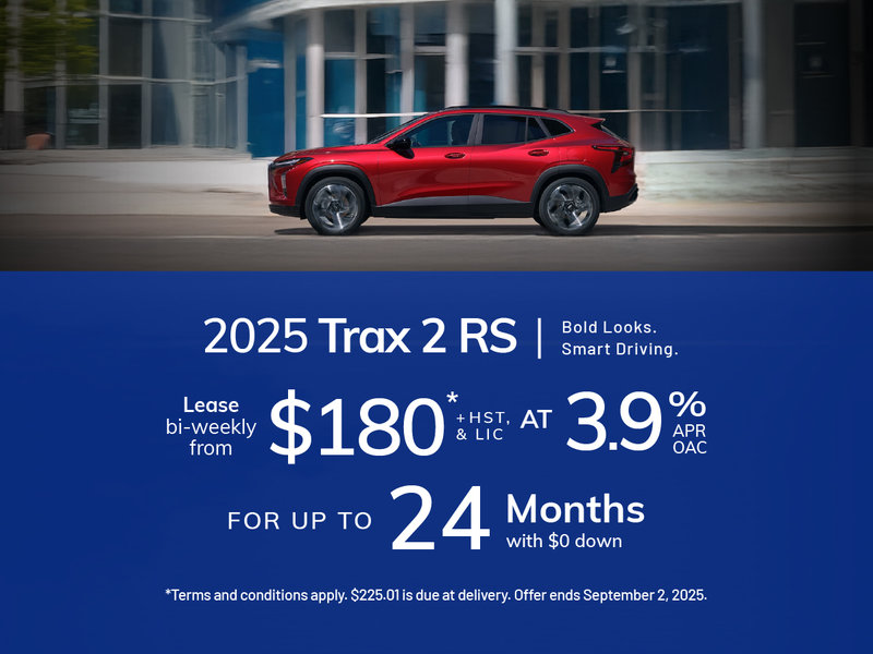 2025 Chevrolet Trax 2RS - Lease Offer