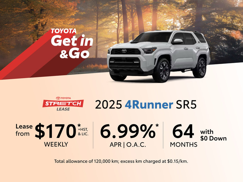 2025 Toyota 4Runner Lease Offer