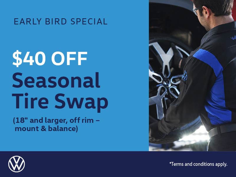 Early Bird Tire Swap Special - 18'' and Larger
