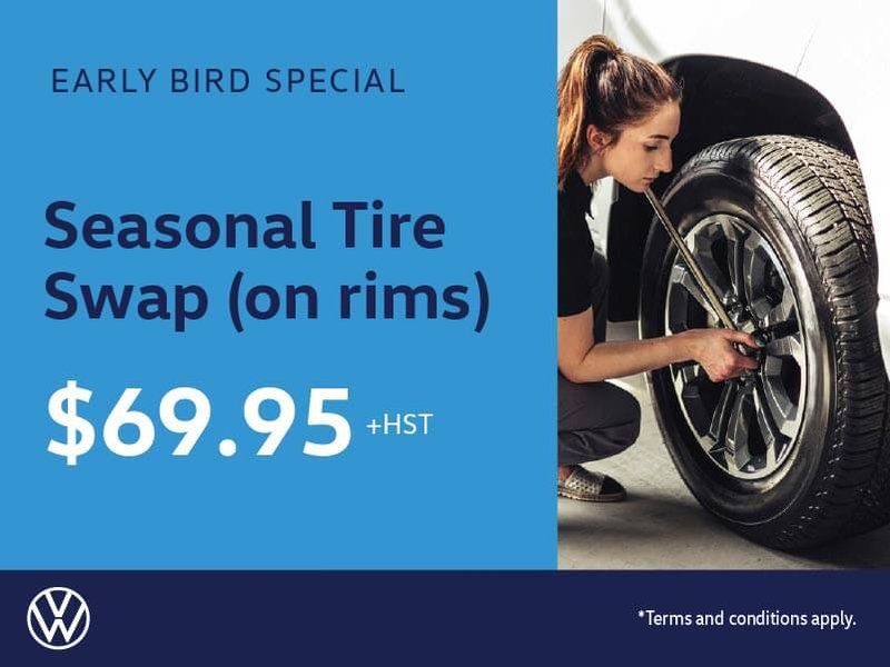 Early Bird Seasonal Tire Swap - on Rim