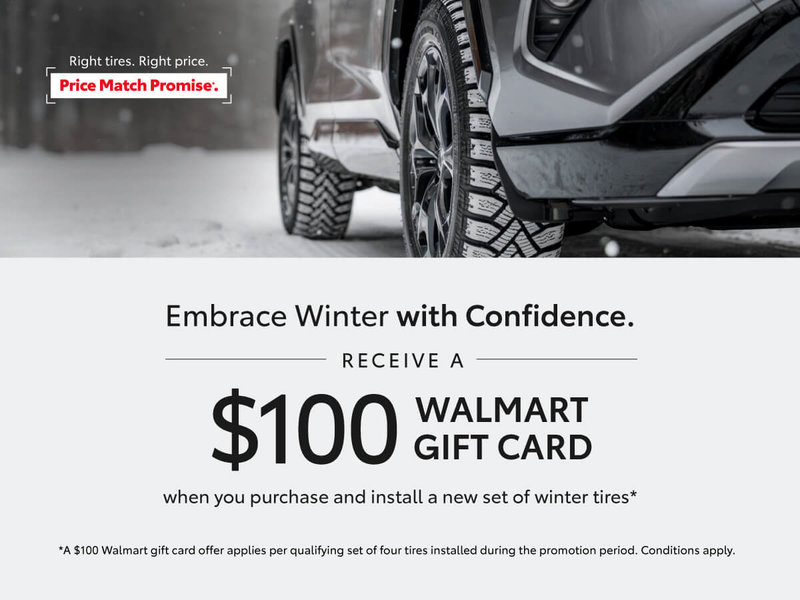 Get a $100 Walmart Gift Card with Your Winter Tire Purchase