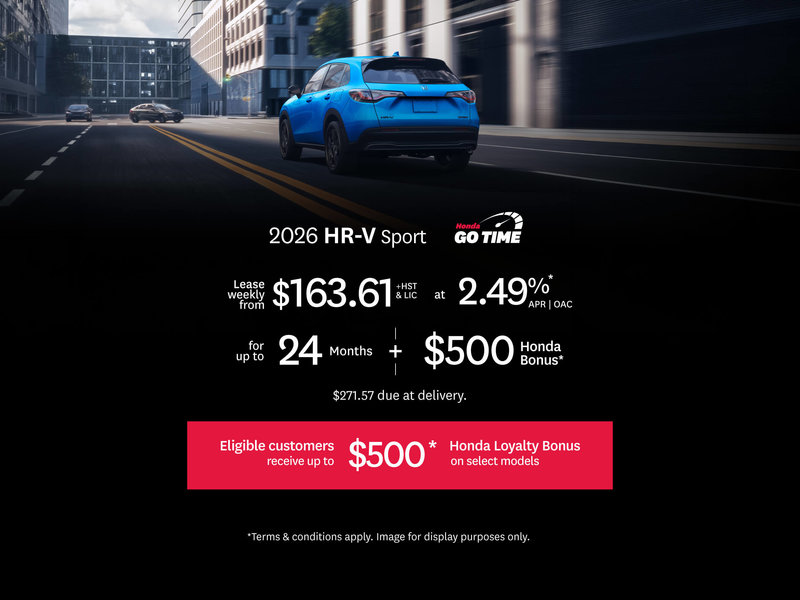 HR-V Sport Lease Offer at Orangeville