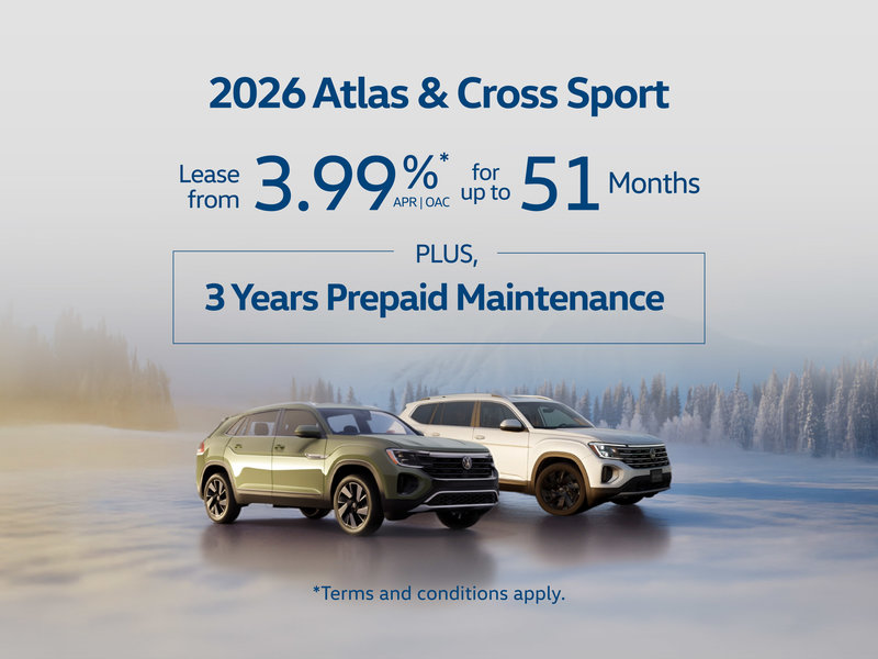 2026 VW Atlas & Cross Sport Offer