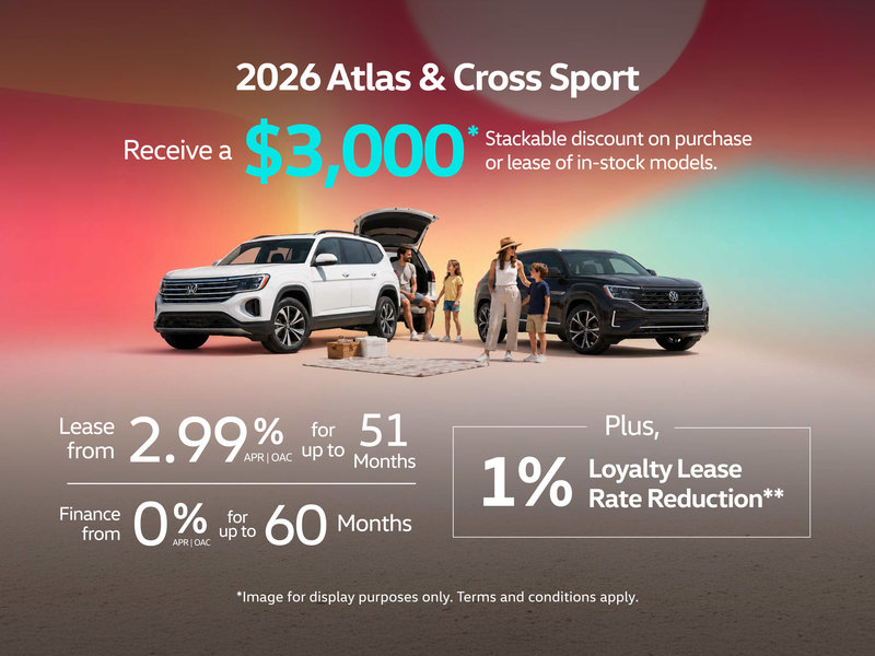 2026 VW Atlas & Cross Sport Offer