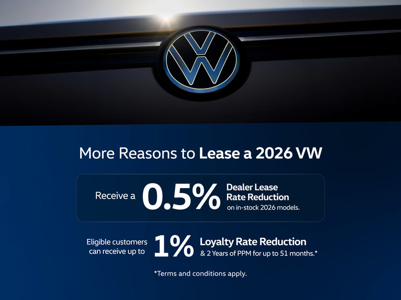 Humberview VW 2026 Models Lease Offer