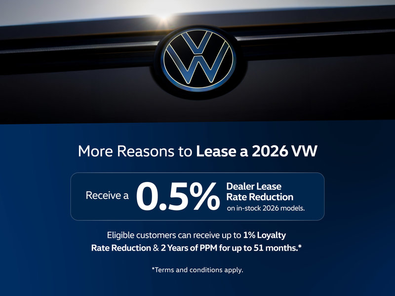 Humberview VW 2026 Models Lease Offer