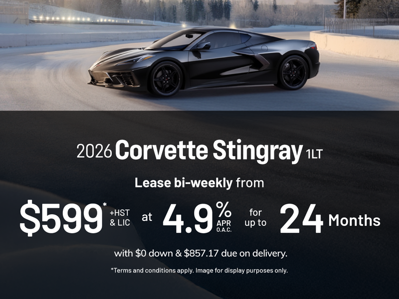 2026 Corvette Stingray 1LT Lease offer at Humberview