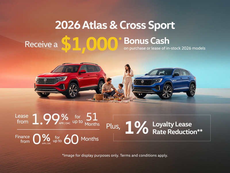 2026 VW Atlas & Cross Sport Offer