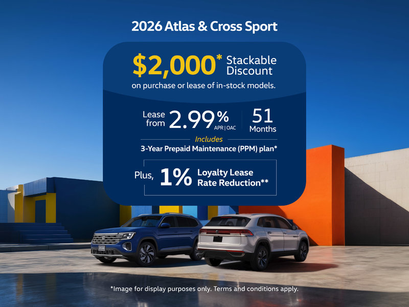 2026 VW Atlas & Cross Sport Offer