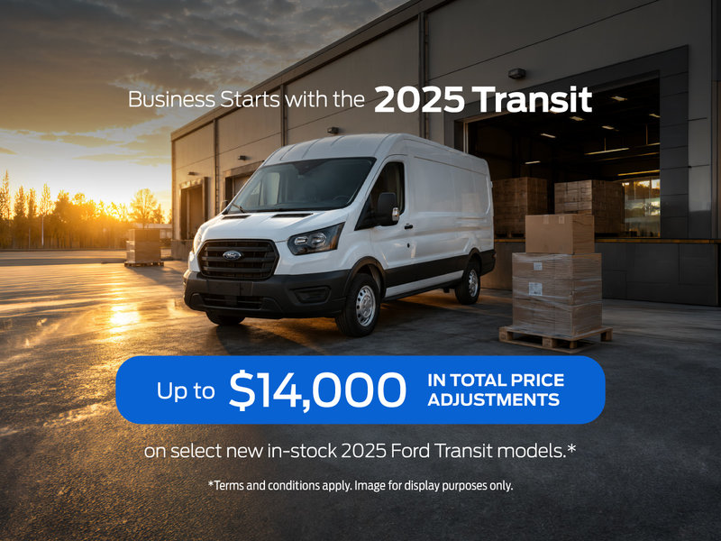 2025 Ford Transit Special Offer