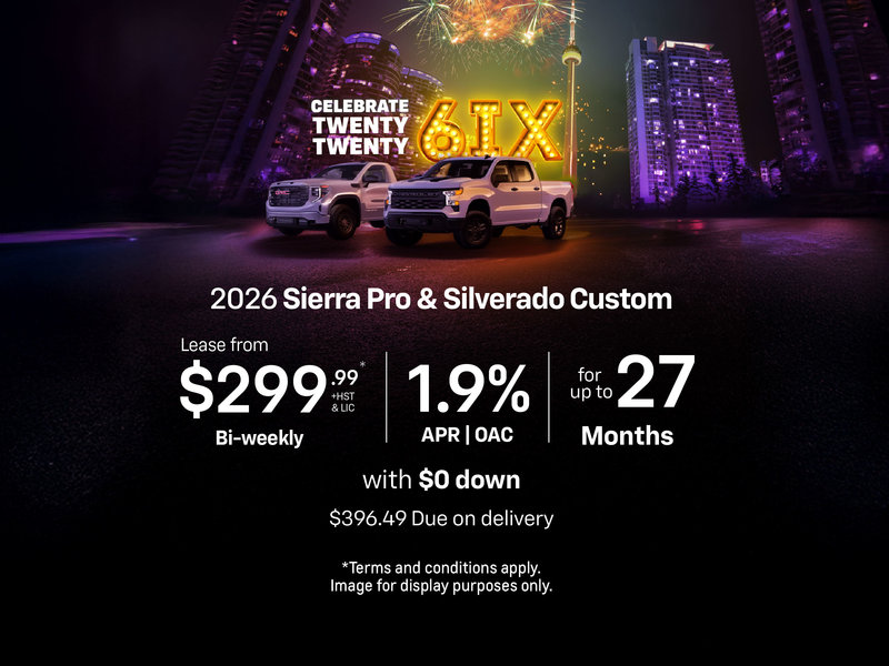 2026 Sierra/Silverado Lease Offer at Applewood