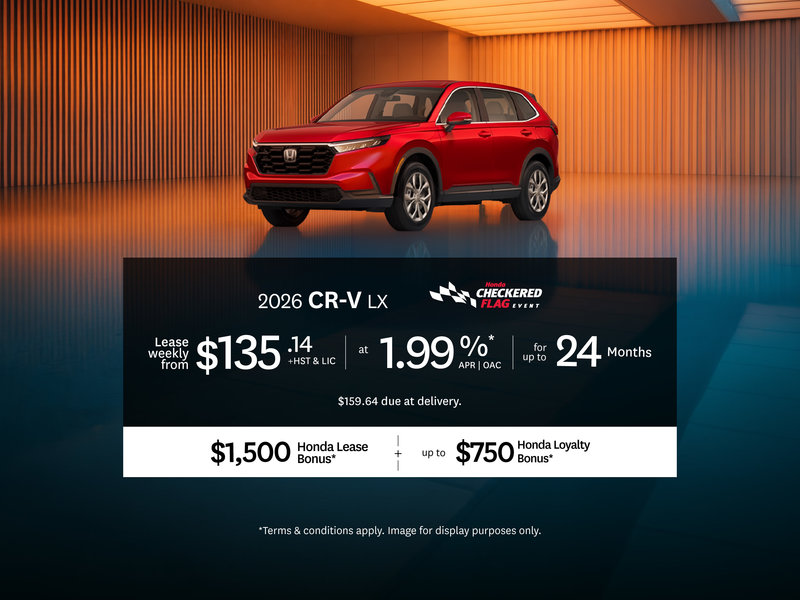 CR-V Lease Offer at Goderich Honda