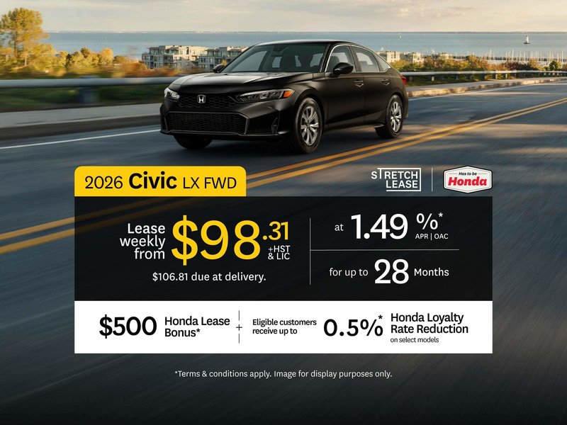 2026 Honda Civic Lease Offer