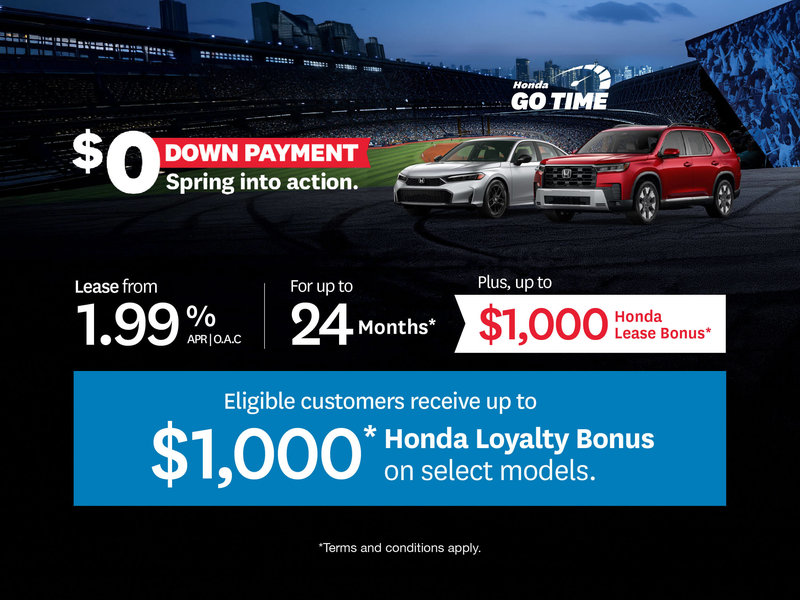 Honda Go Time - Lease Offer