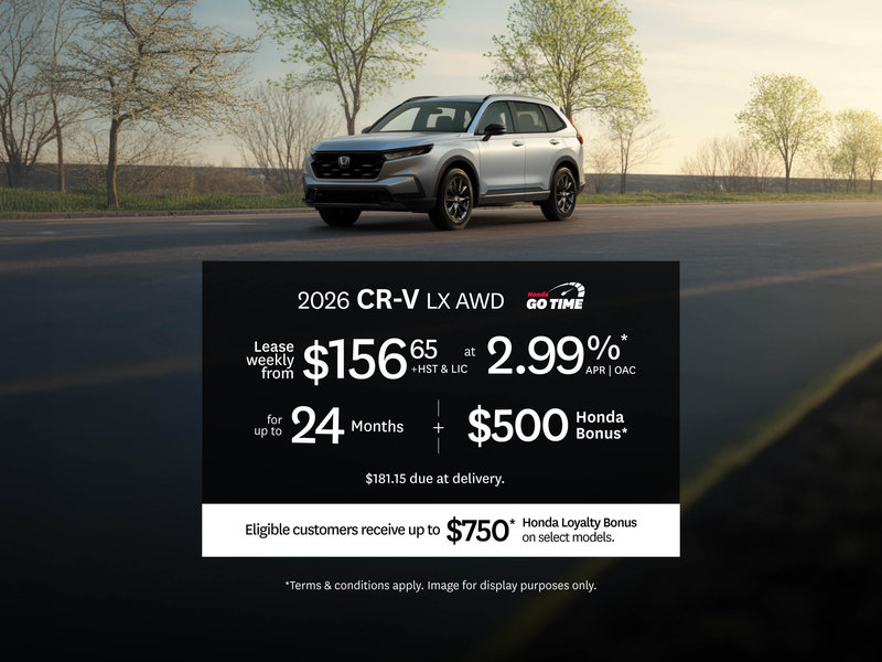 CR-V Lease Offer at Orangeville