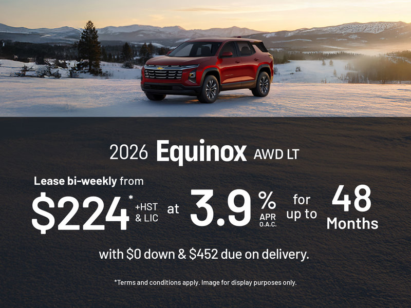 2026 Chevrolet Equinox AWD LT Lease Offer