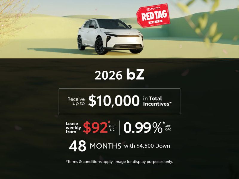 2026 Toyota bZ Special Offer
