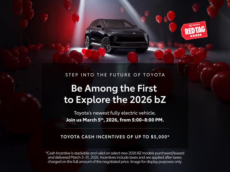 2026 Toyota bZ In-Store Event