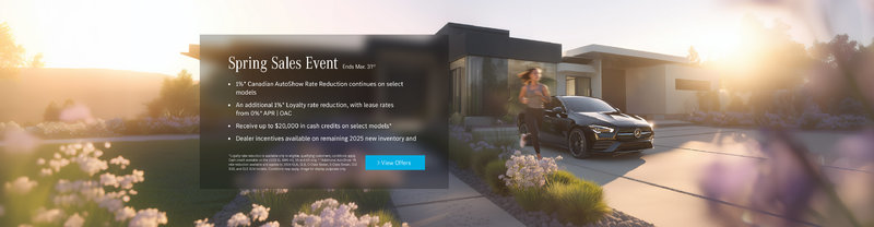 Spring Sales Event at Mercedes-Benz Brampton