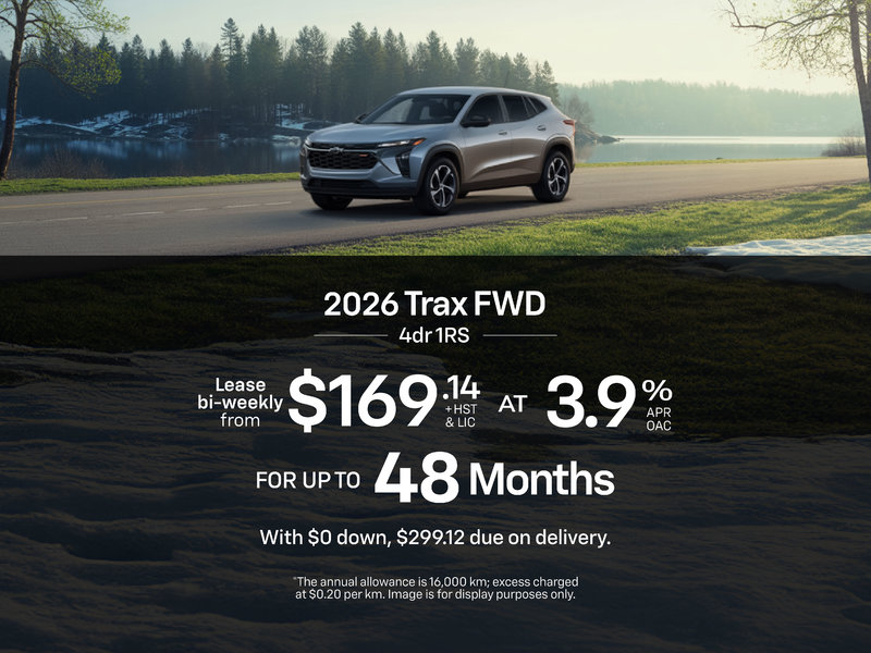 2026 Chevrolet Trax 1RS Lease Offer