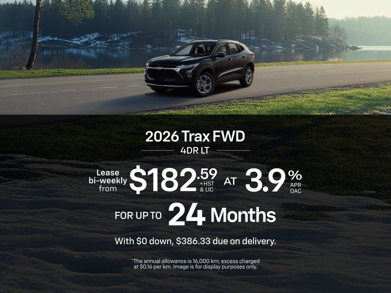 2026 Chevrolet Trax LT Lease Offer