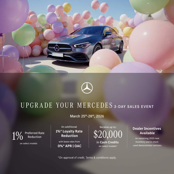 RSVP: 3-Day Mercedes-Benz Upgrade Sales Event