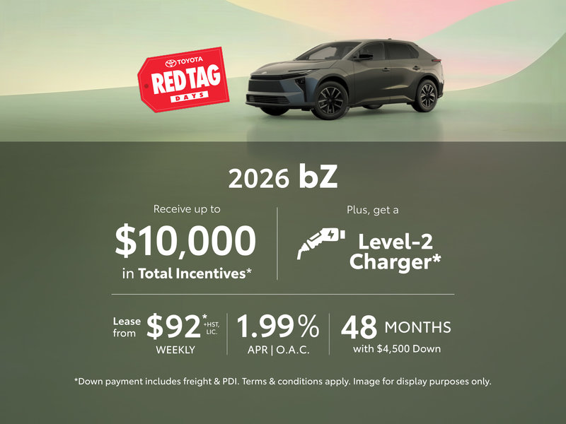 2026 Toyota bZ Special Offer