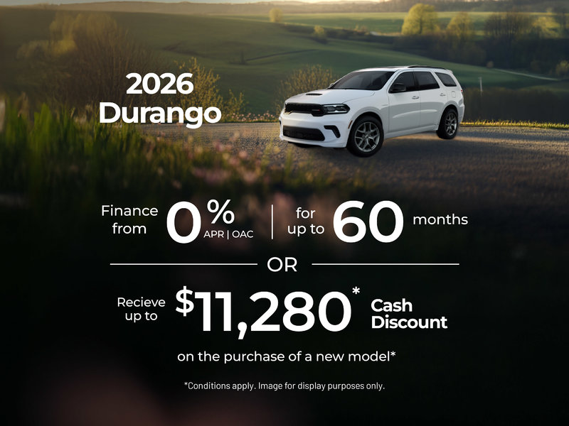 2026 Dodge Durango Offer