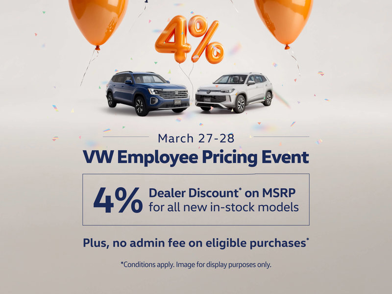 VW Employee Pricing Event