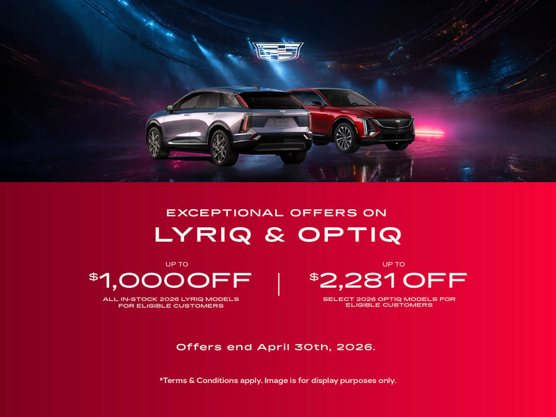 Exceptional Offers on LYRIQ & OPTIQ at City