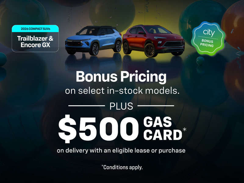 City Bonus Pricing on Compact SUVs