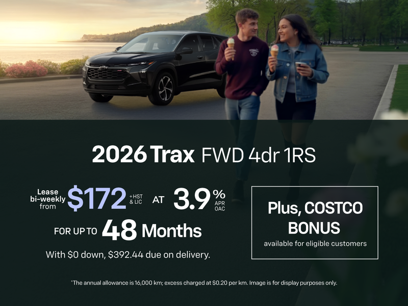 2026 Trax 1RS FWD Lease Offer