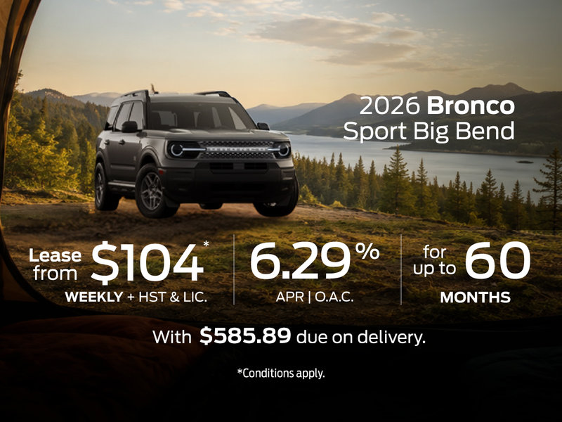2026 Bronco Sport Big Bend - Special Offer