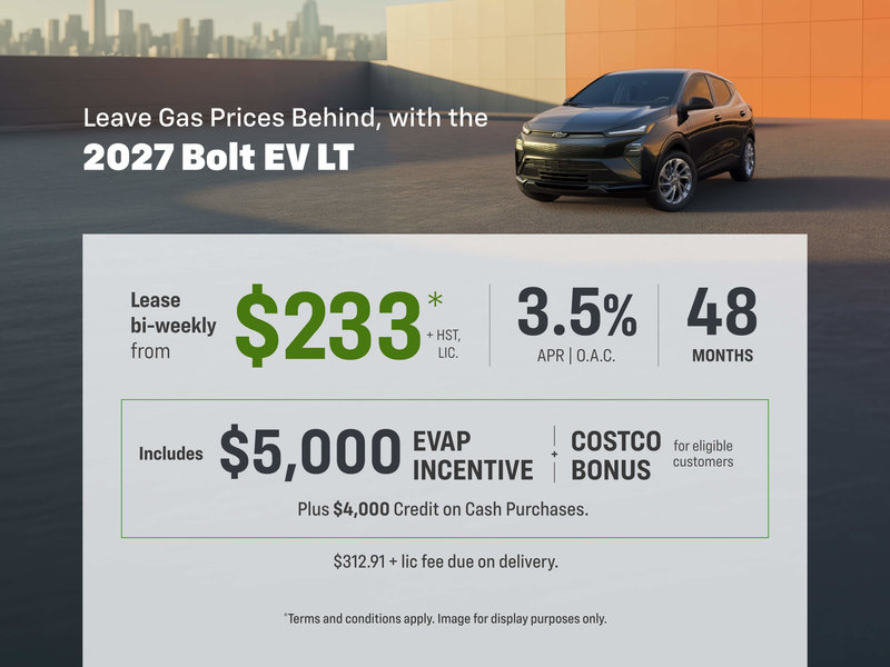 Chevrolet Bolt EV Lease Offer