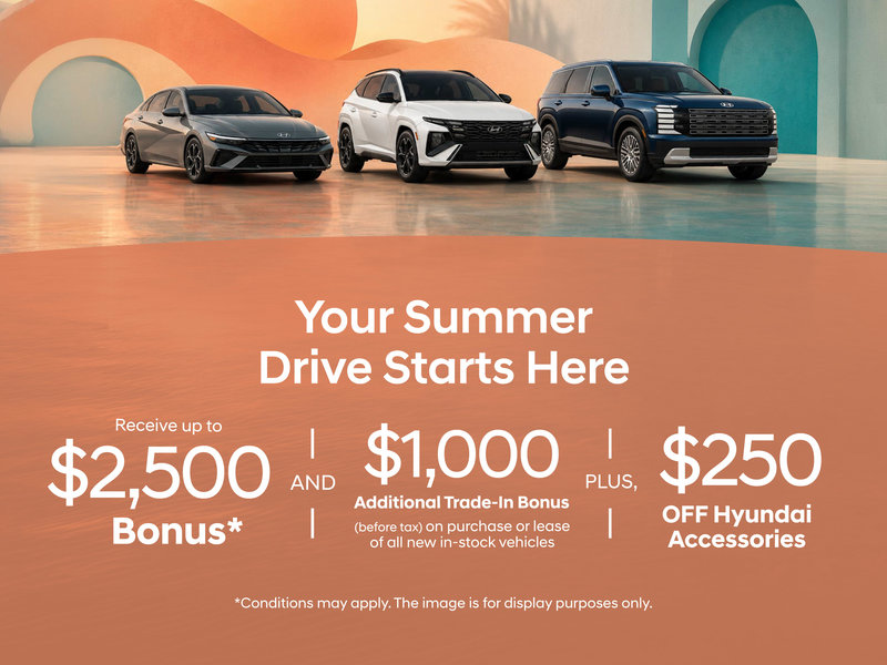 Your Summer Drive Starts Here - Up to $3,500 Bonus!