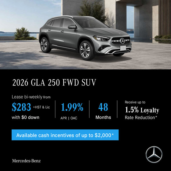 2026 GLA 250 FWD SUV - Lease and Finance Offers