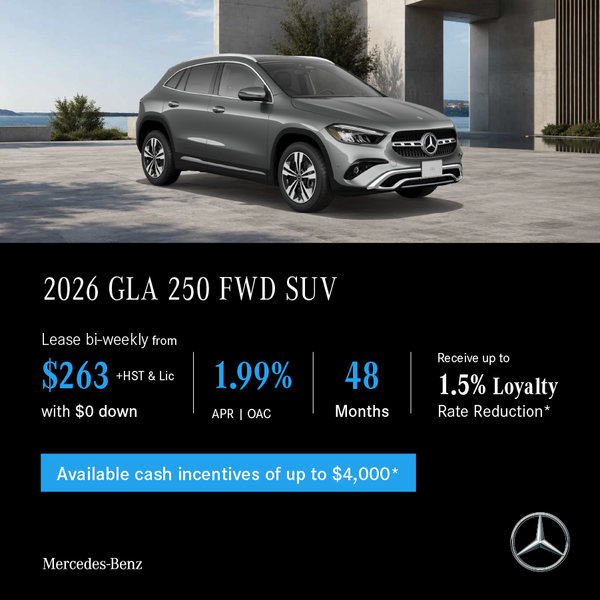 2026 GLA 250 FWD SUV - Lease and Finance Offers