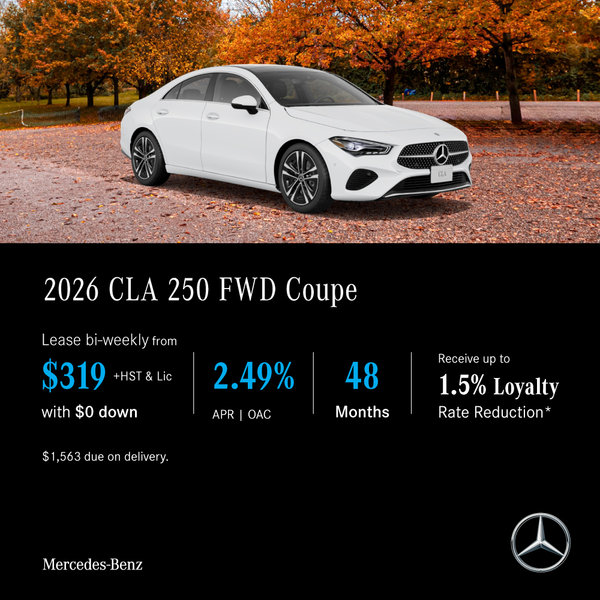 2026 CLA 250 FWD Coupe - Lease and Finance Offers