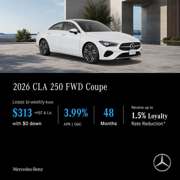 2026 CLA 250 FWD Coupe - Lease and Finance Offers
