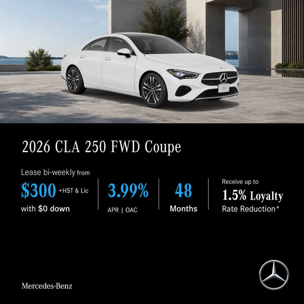 2026 CLA 250 FWD Coupe - Lease and Finance Offers