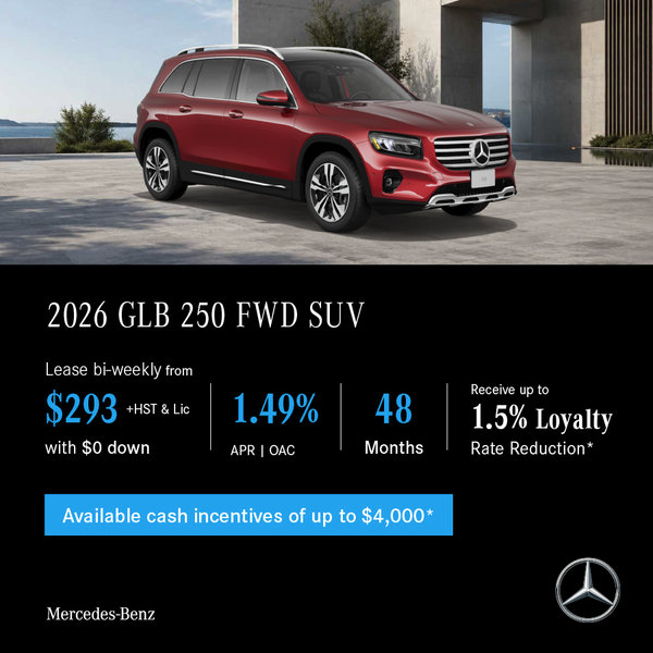 2026 GLB 250 FWD SUV - Lease and Finance Offers