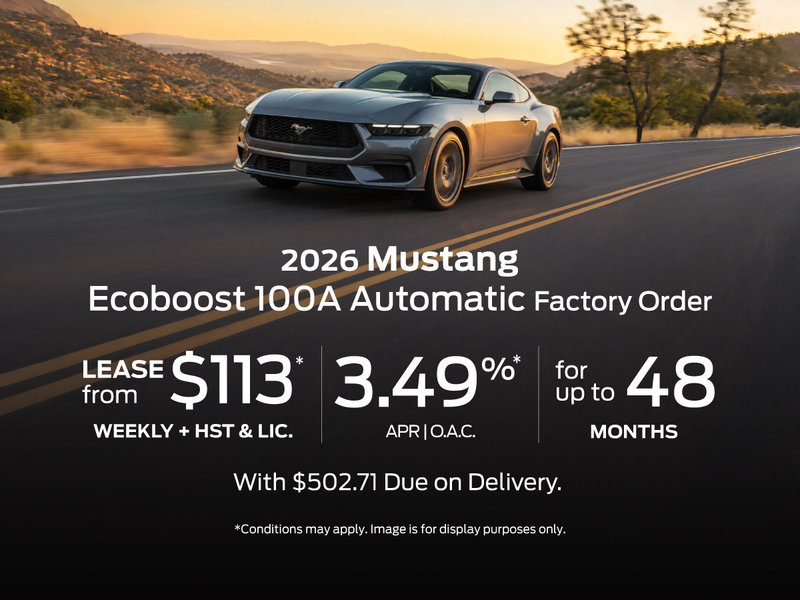 2026 Ford Mustang EcoBoost – Factory Order Offer