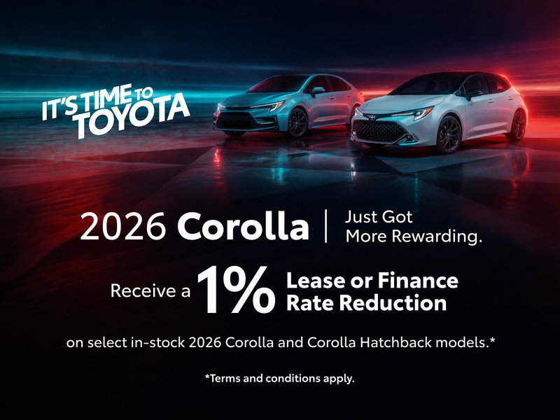 2026 Toyota Corolla Special Offer
