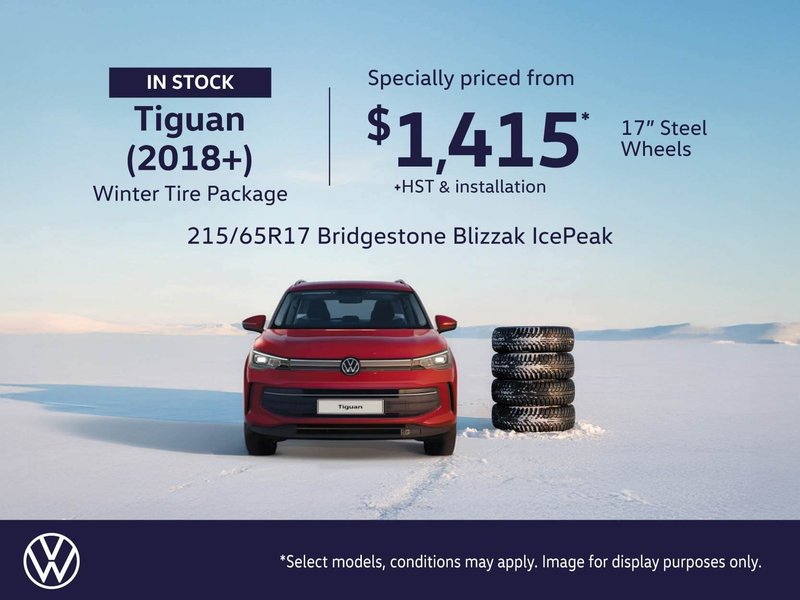 VW Tiguan (2018+) Steel Winter Tire Package